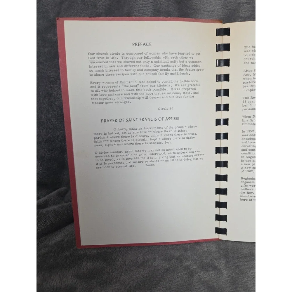 Emmanuel Lutheran Church High Point, NC‎ Cookbook 1962 North Carolina
